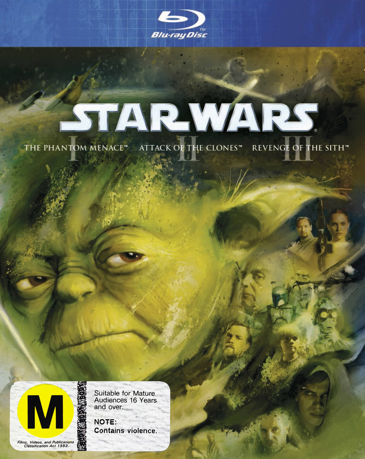 Star Wars I, II, III (Prequel Trilogy) on Blu-ray image