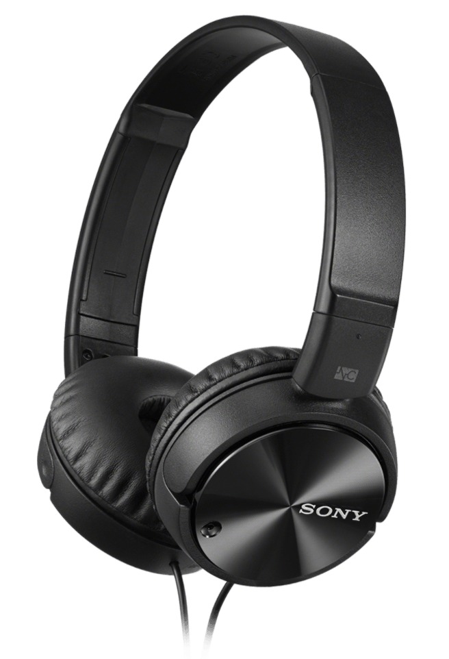 Sony: MDR-ZX110NC Overhead Noise Cancelling Headphones - Black image