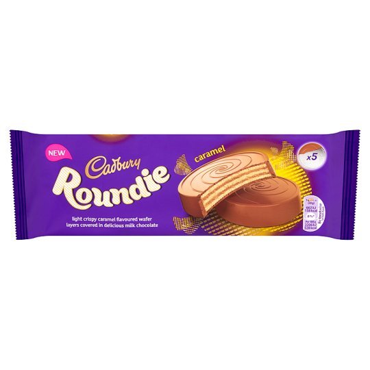 Cadbury Roundies Caramel Chocolate Wafer 150g