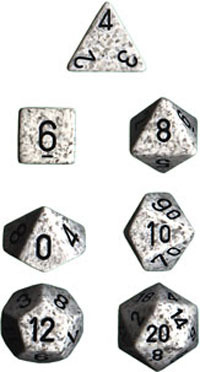 Chessex Speckled Polyhedral Dice Set - Arctic Camo image