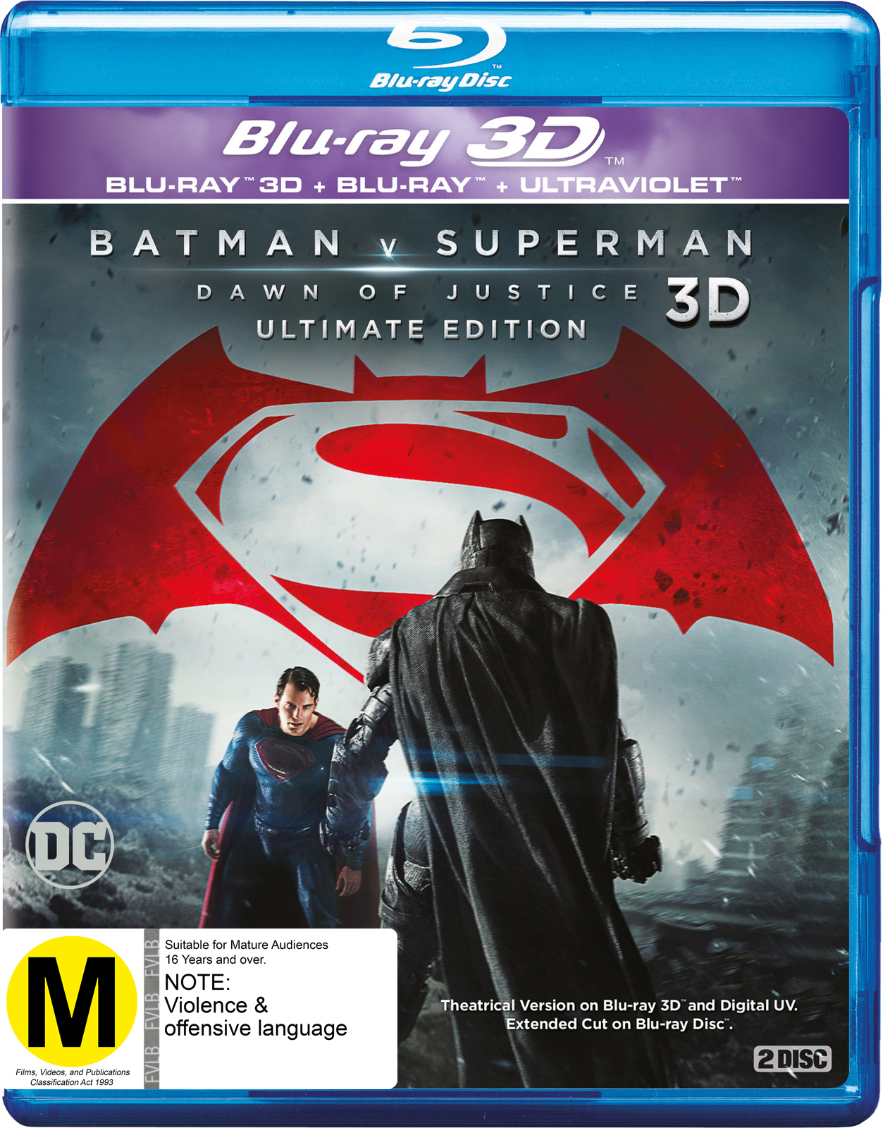 Batman v Superman: Dawn of Justice 3D on Blu-ray, 3D Blu-ray image