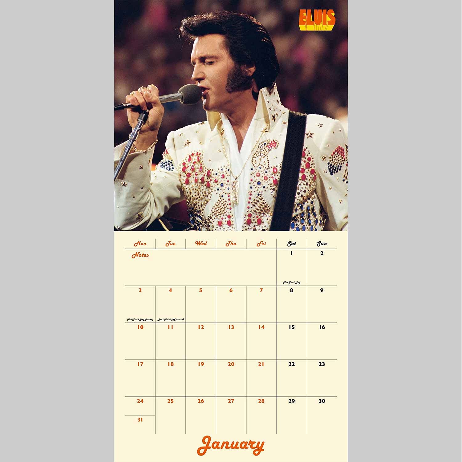 Buy Elvis Collector's Edition 2022 Square Wall Calendar at Mighty Ape NZ