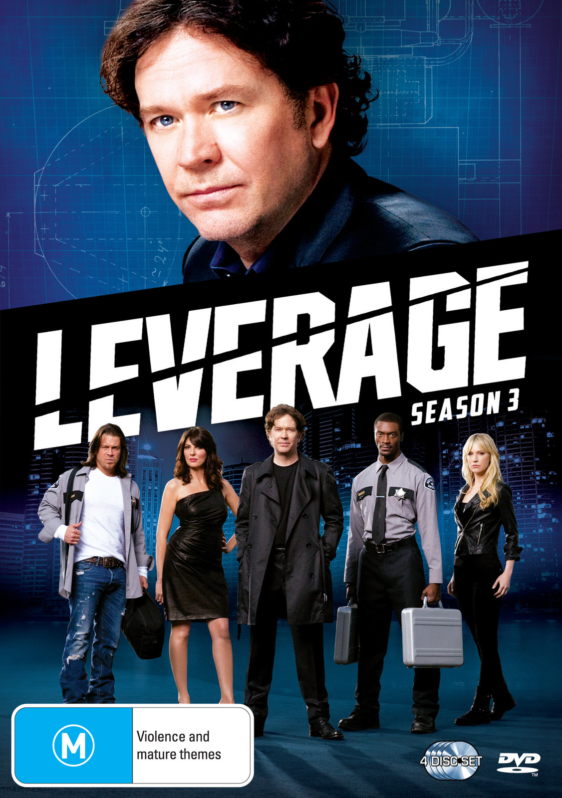 Leverage - Season 3 (4 Disc Set) on DVD image