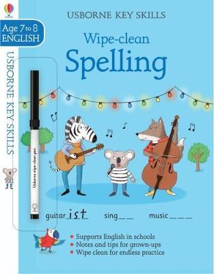 Wipe-clean Spelling 7-8 by Jane Bingham image