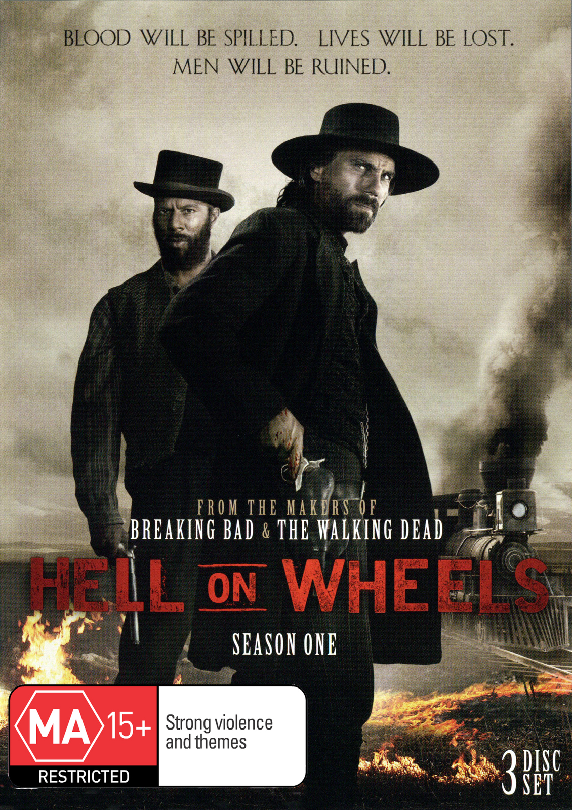Hell on Wheels - Season One (3DVD) on DVD image