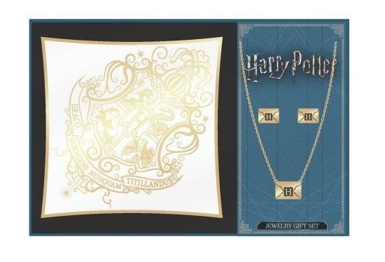 Harry Potter: Hogwarts Crest - Jewellery & Tray Set