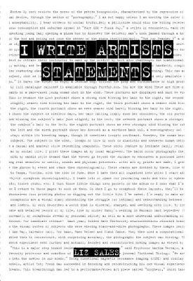 I Write Artist Statements by Liz Sales image
