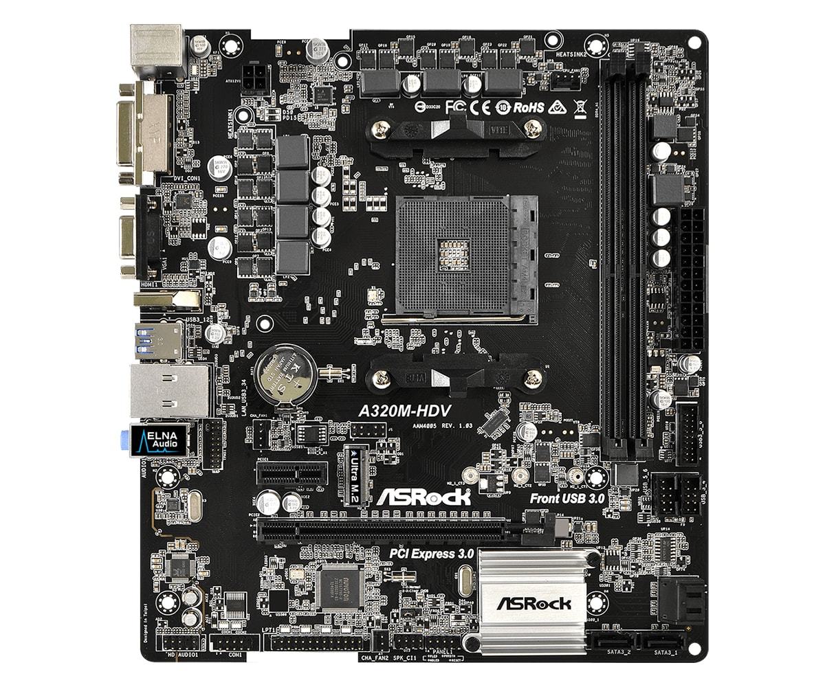 ASRock A320M-HDV mATX AMD Motherboard