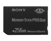 Sony Memory Stick PRO DUO 256MB MSXM256 Sony Memory Stick PRO DUO 256MB MSXM256
