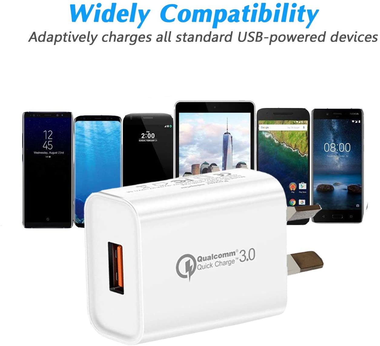 Qualcomm Quick Charge 3.0 USB Adapter - AU/NZ SAA Approved plug image