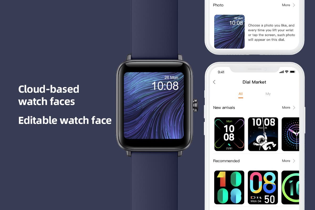 Kogan Active+ II Smart Watch (Calm Navy) at Mighty Ape NZ