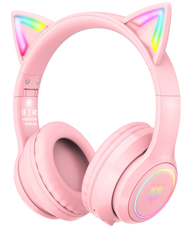 Onikuma B90 Cat Ear Stereo Gaming Headset Pink Buy Now at