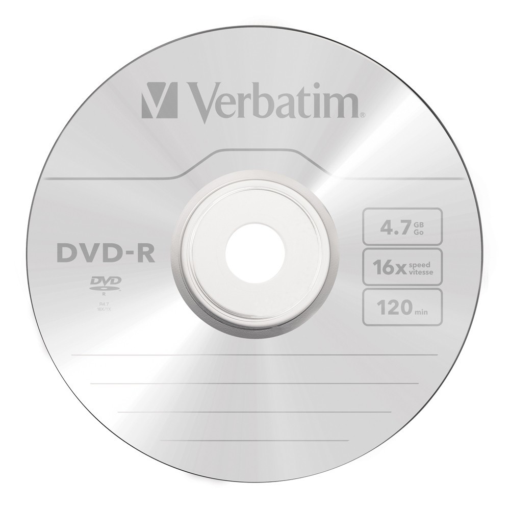 Verbatim DVD-R 4.7GB Spindle 16x (25 Pack)