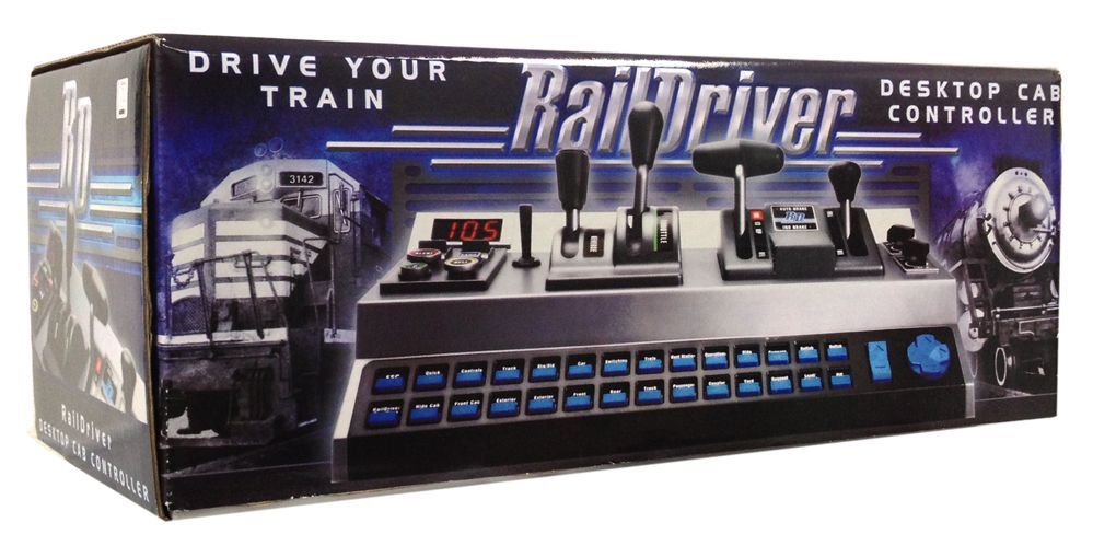 thumbnail image 2 of RailDriver USB Train Cab Controller - Desktop Simulator With Realistic Throttle & Brake Controls 2 of 14