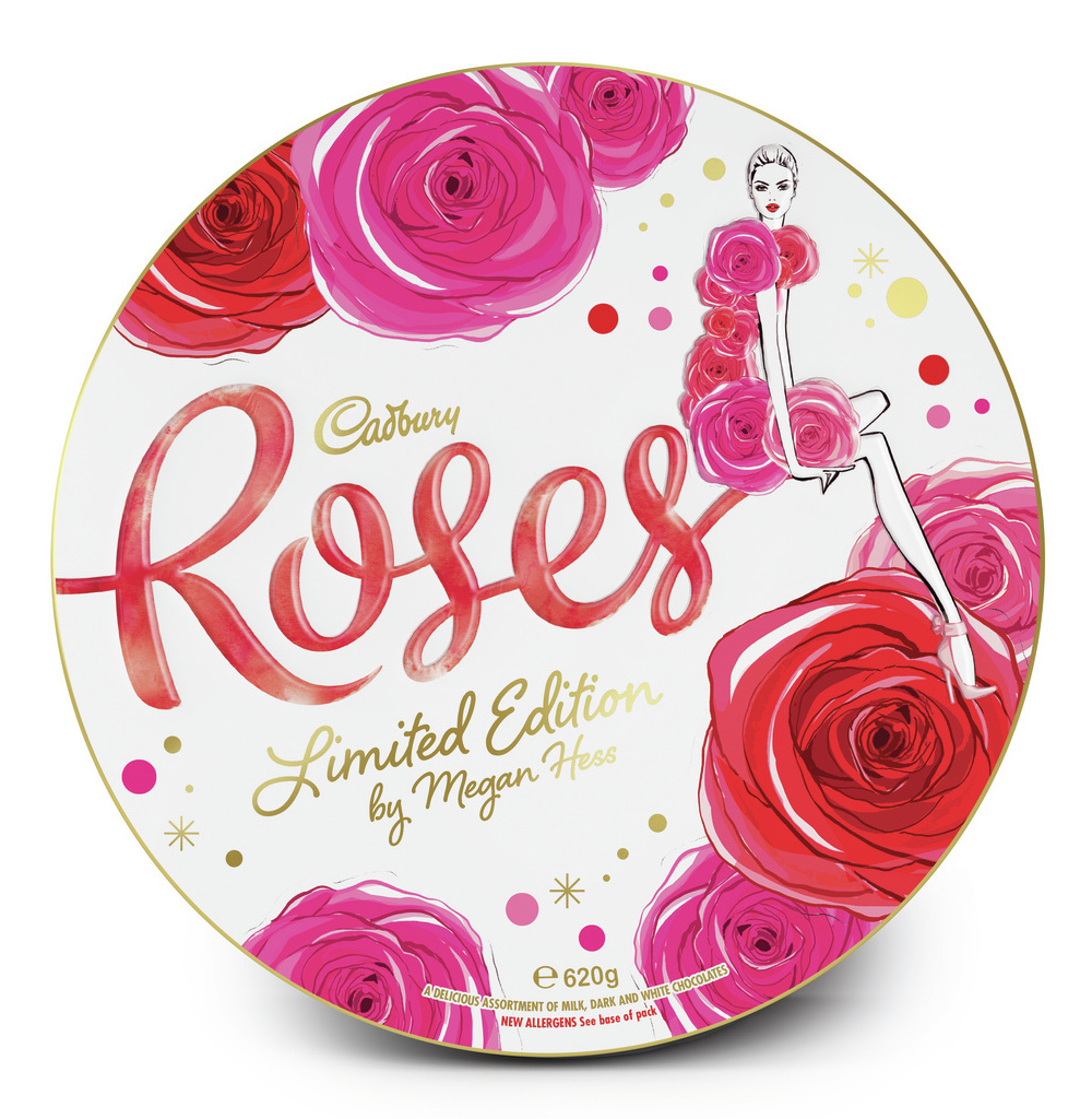 Cadbury Roses Limited Edition Megan Hess Tin (620g) at Mighty Ape NZ