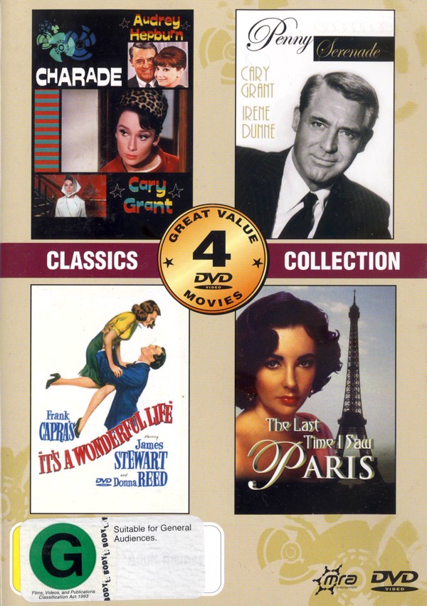 Classics Collection (Charade/It's A Wonderful Life/Last Time I Saw Paris/Penny Serenade) (2 Disc) on DVD image