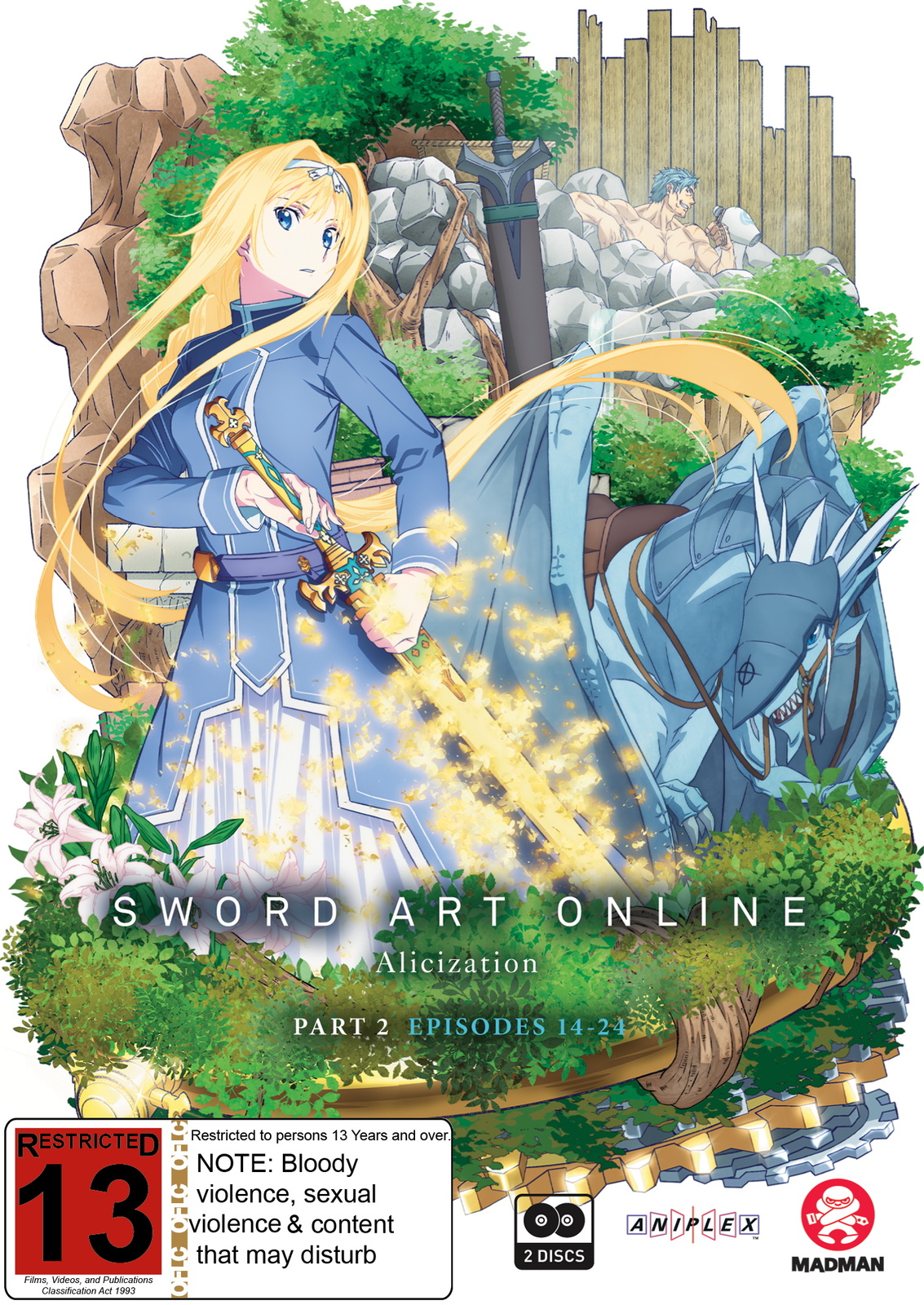 Sword Art Online Alicization - Part 2 (Eps 14-24) on DVD image
