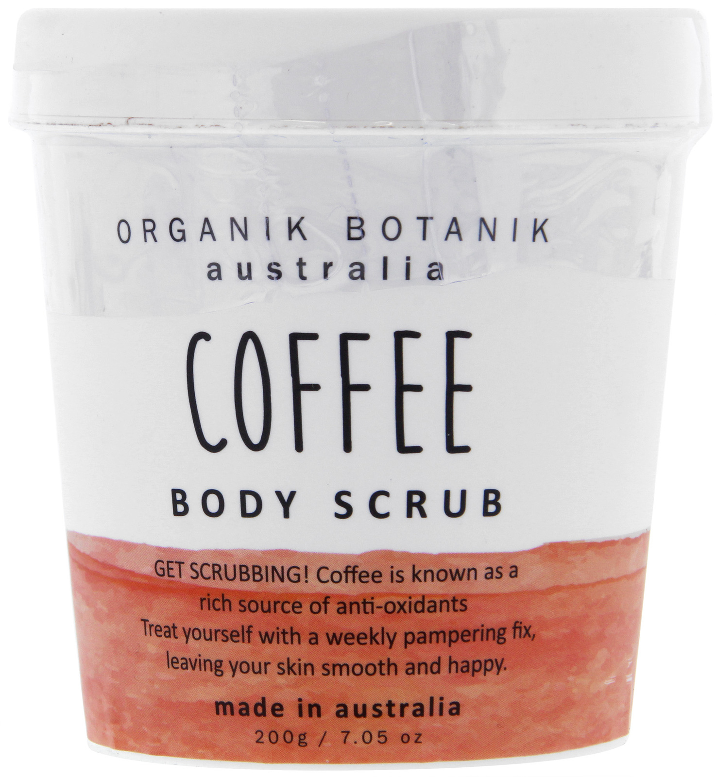 Organik Botanik Body Scrub Tub - Coffee (200gm) image