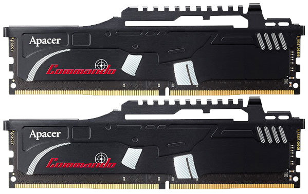 2x4GB Apacer Commando 2400MHz DDR4 Gaming RAM image