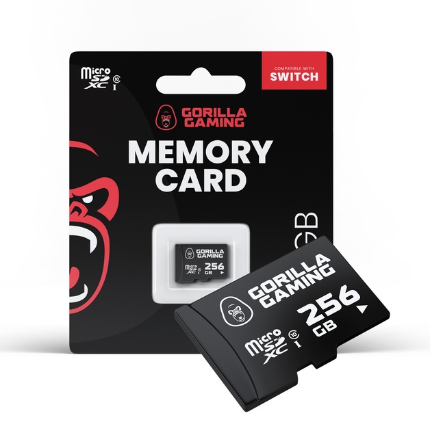 Gorilla Gaming Switch 256GB Memory Card for Switch
