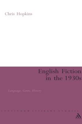 English Fiction in the 1930s by Chris Hopkins image