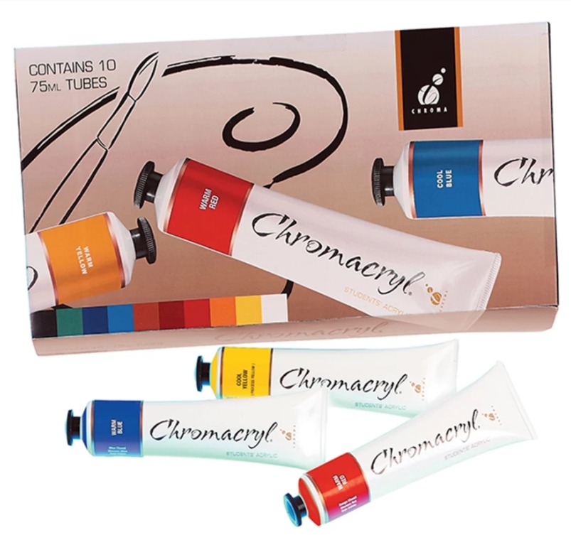 Chromacryl: Acrylic Student - Paint Set (10pc) image