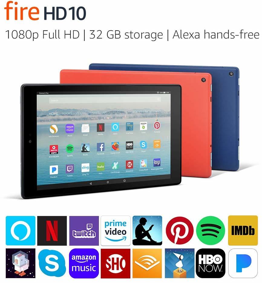 Amazon: Fire HD 10 Tablet (10.1" / 2019 Model / 32GB) - Black image