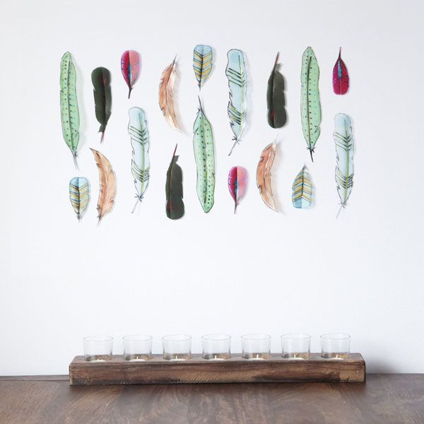 Umbra Feather Wall Decor at Mighty Ape NZ