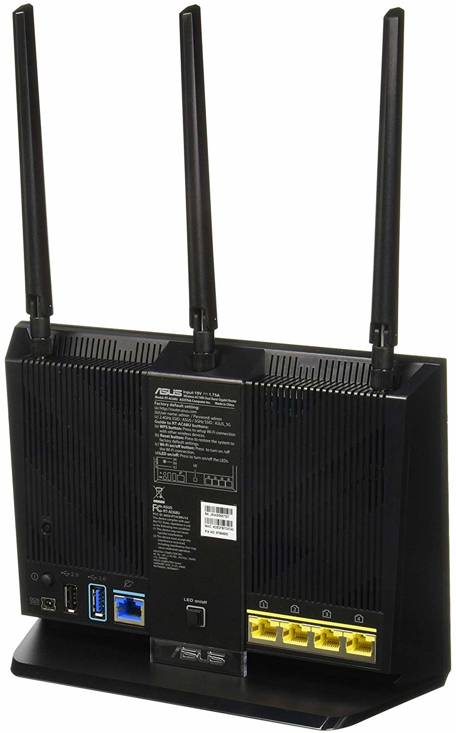 ASUS RT-AC68U AC1900 Dual Band Gigabit Wi-Fi Router image