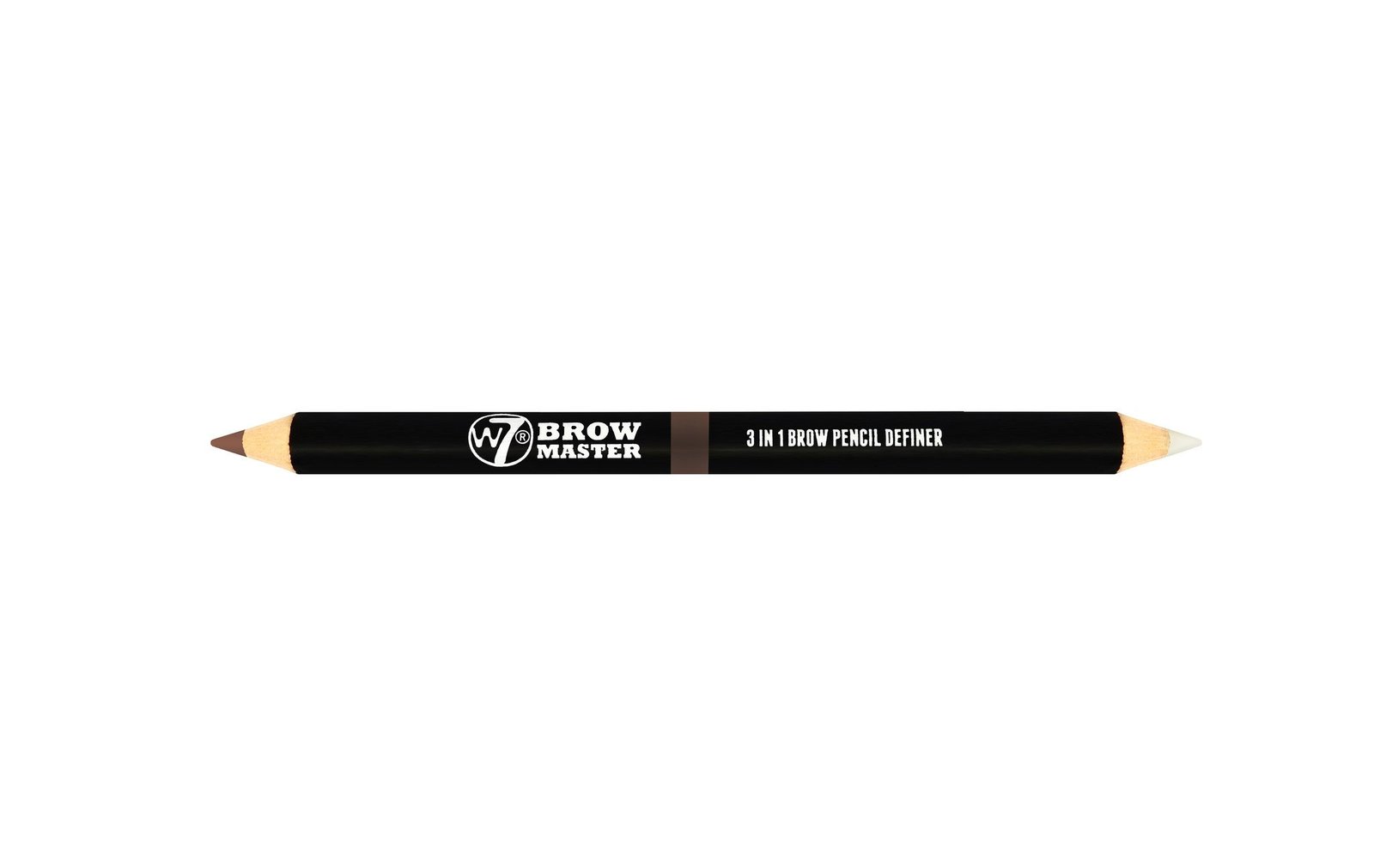 W7 Brow Master 3 in 1 Brow Pencil Definer (Brown) image