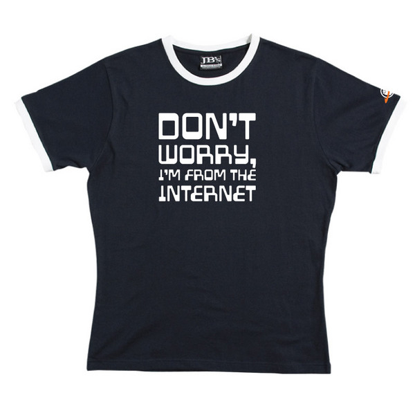 From The Internet - Ringer Tee (Navy) for image