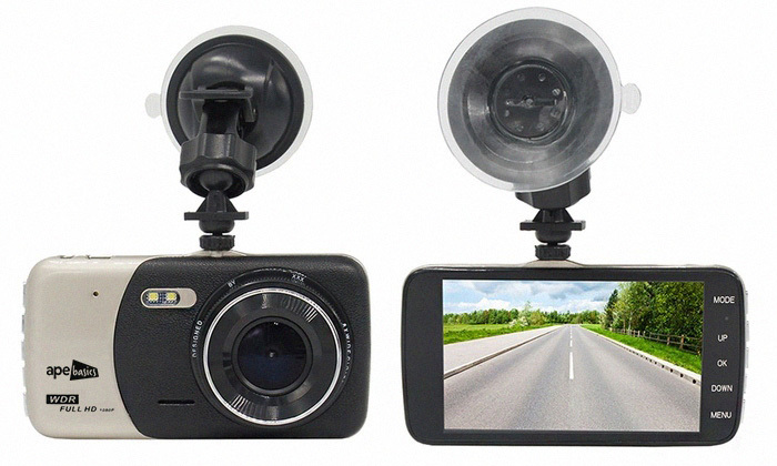 Ape Basics Dual Lens FHD 1080P Car Dash Camera image