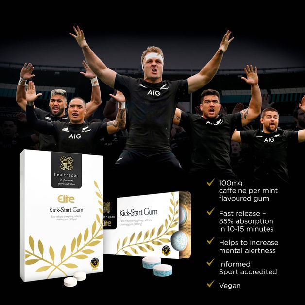 Buy Healthspan Elite KickStart Caffeine Gum at Mighty Ape NZ