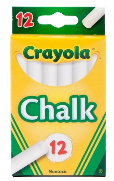 Crayola: 12 White Chalk Sticks