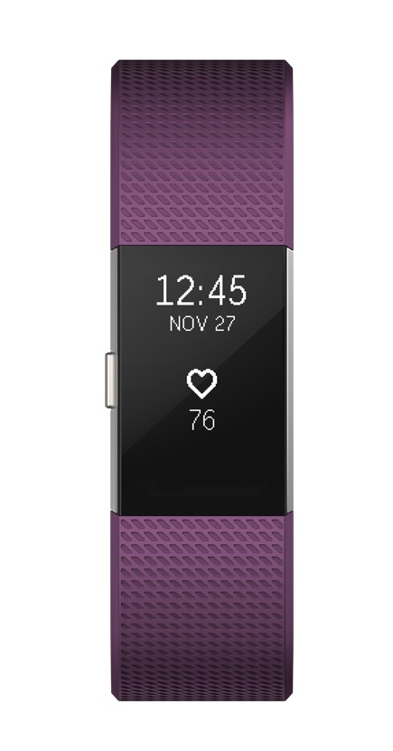 Fitbit: Charge 2 Heart Rate + Fitness Wristband - Large (Plum) image