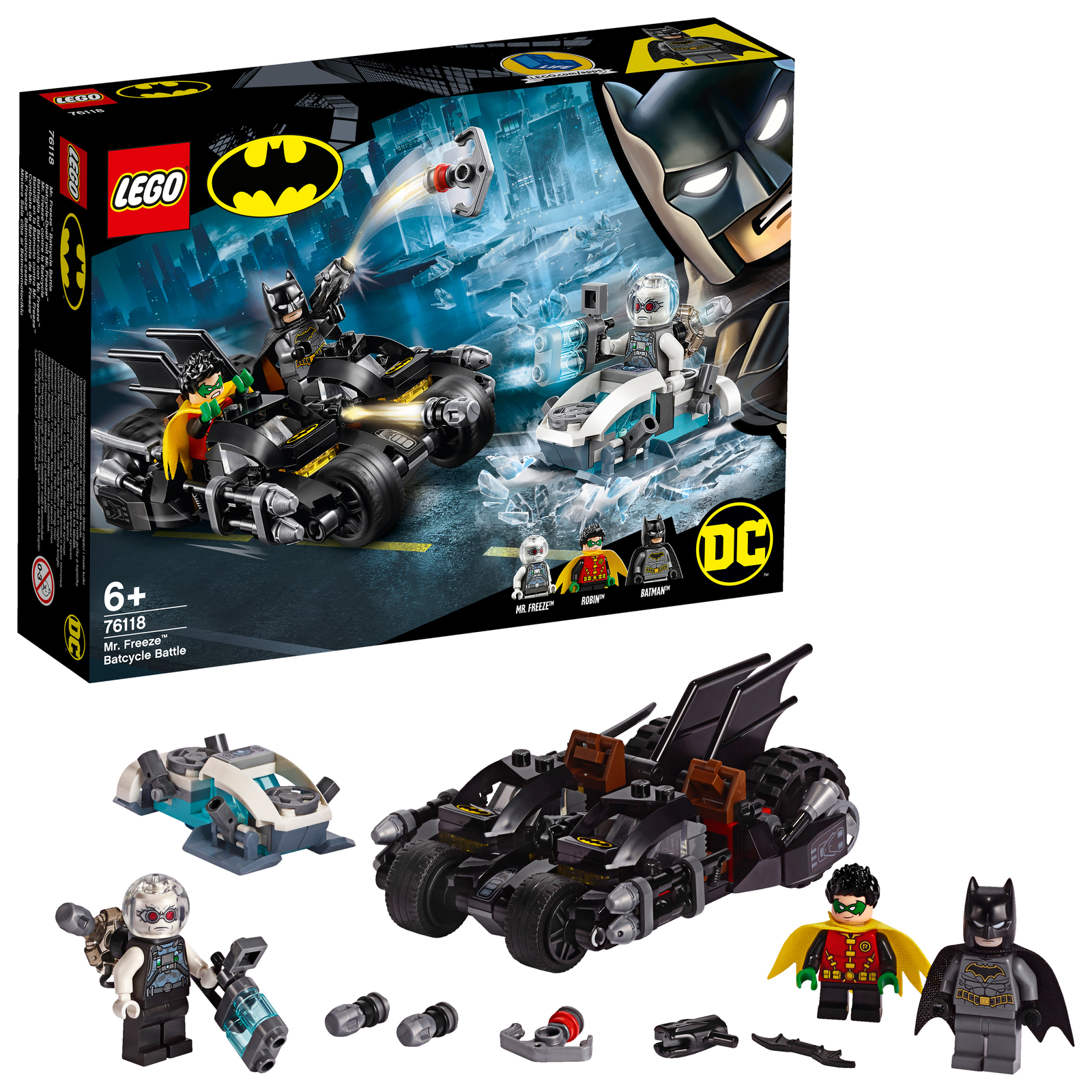 LEGO Super Heroes: Mr. Freeze Batcycle Battle (76118) image
