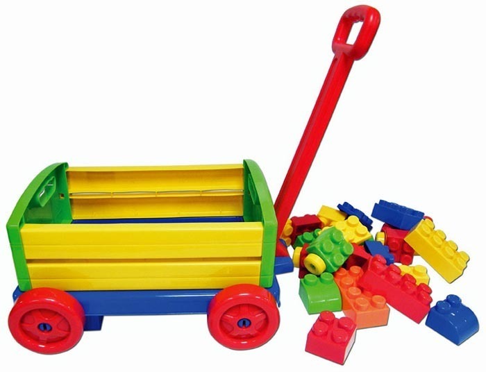 Big Blocks Wagon with 24 Blocks image