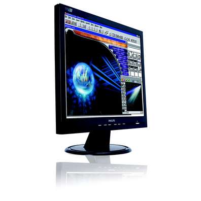 Philips 17" 170S6FB Black LCD TFT Flat Panel 17" LCD 1280x1024 @ 75Hz 0.264 mm pixel pitch 250 nits brightness <=12ms image