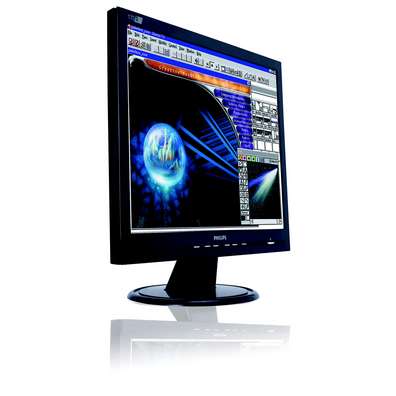 Philips 17" 170S6FB Black LCD TFT Flat Panel 17" LCD  1280x1024 @ 75Hz  0.264 mm pixel pitch 250 nits brightness  <=12ms image