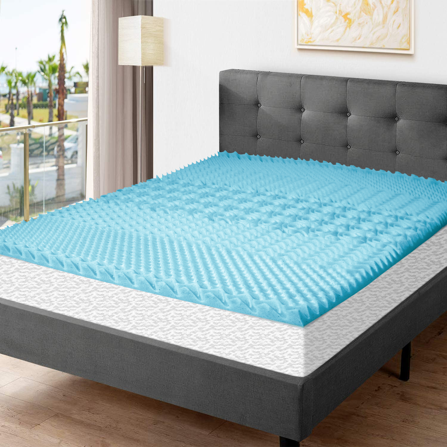 Fraser Country 7 Zone Gel Infused Memory Foam Mattress Topper – NZ Super King, AUS King (5cm Thick)