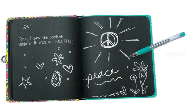 Peaceable Kingdom: Lockable Diary - Peace Sign image