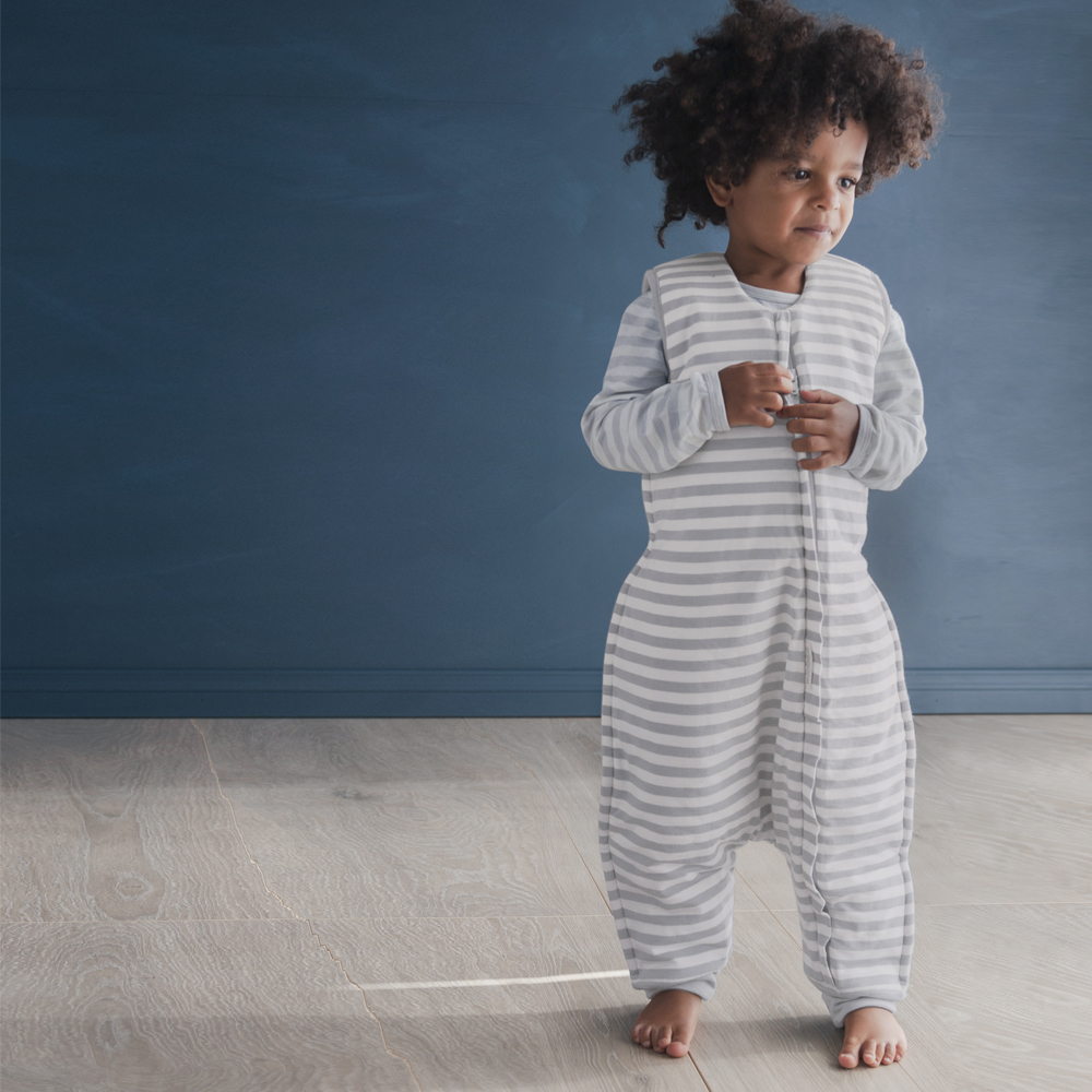 Buy Woolbabe Duvet Sleeping Suit with Sleeves Pebble at Mighty Ape NZ