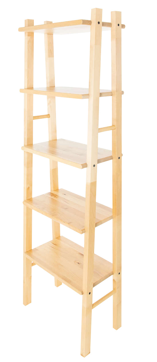 Buy Solid Birch Wood AFrame Shelf Unit Natural at Mighty Ape NZ