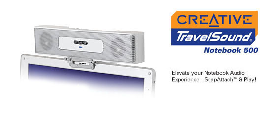 CREATIVE LABS Creative TravelSound Notebook 500 Speakers image
