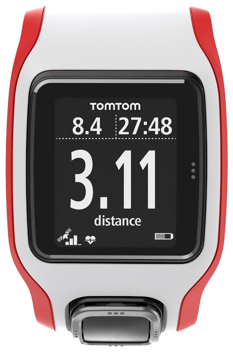 TomTom Multi-Sport Cardio Watch - White/Red