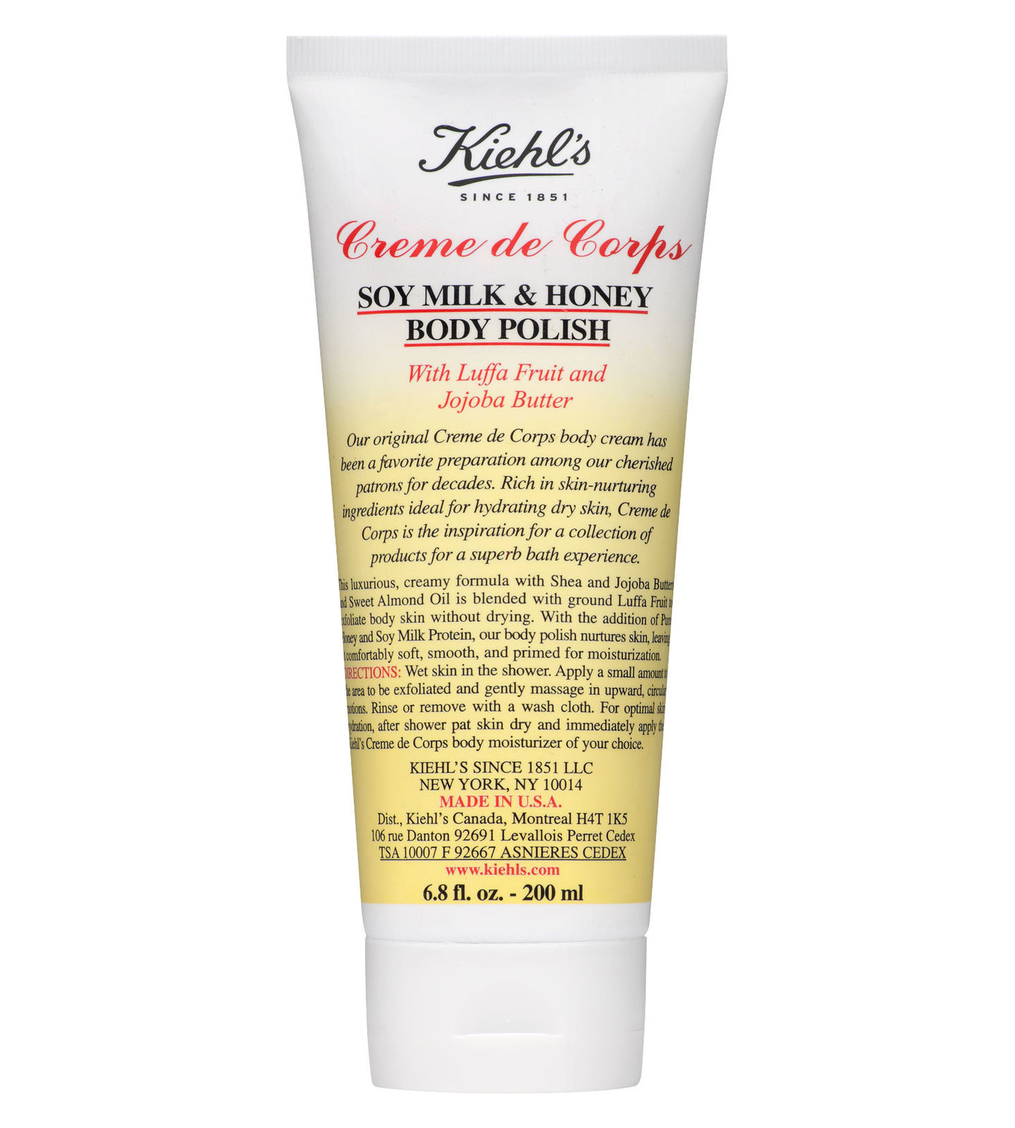Buy Kiehl's Creme de Corps Soy Milk & Honey Body Polish (200ml) at