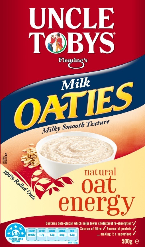 Uncle Tobys Milk Oaties (500g) 9pk image