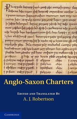 Anglo-Saxon Charters in the Vernacular 3 Volume Set Anglo-Saxon Charters: Volume 1 image