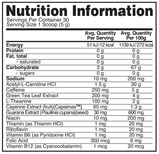Optimum Nutrition: Burn Complex Thermogenic Drink Mix - Grape (30 Serves) image