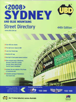 UBD Sydney and Blue Mountains 2008 Street Directory image